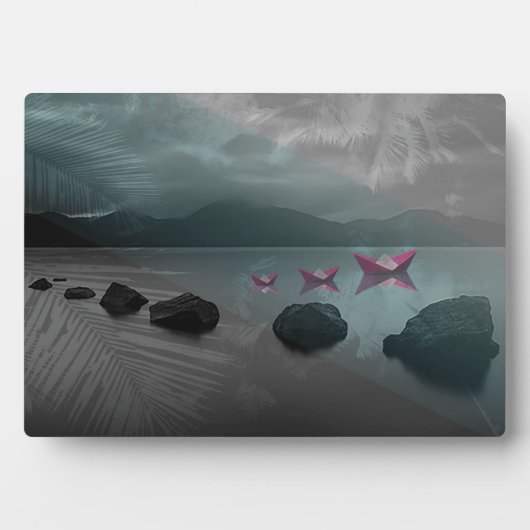 岩石 フォトプラーク (正面)