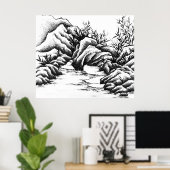 岩石 ポスター (ホームオフィス)