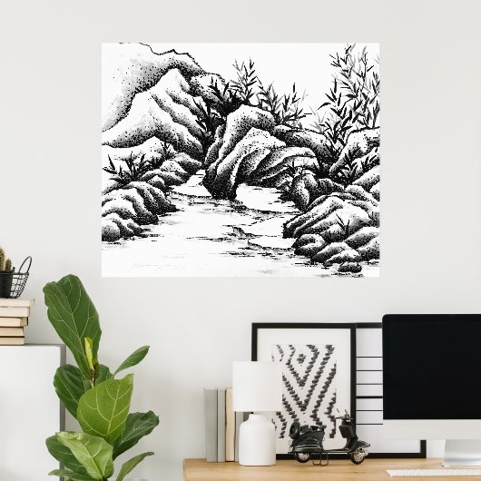 岩石 ポスター (ホームオフィス)