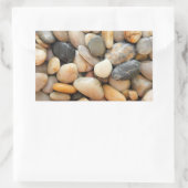 岩石、小石、石 長方形シール (バッグ)