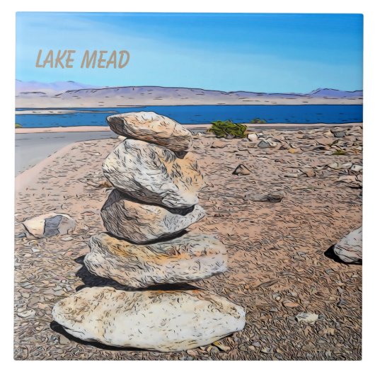 岩積み タイル (正面)