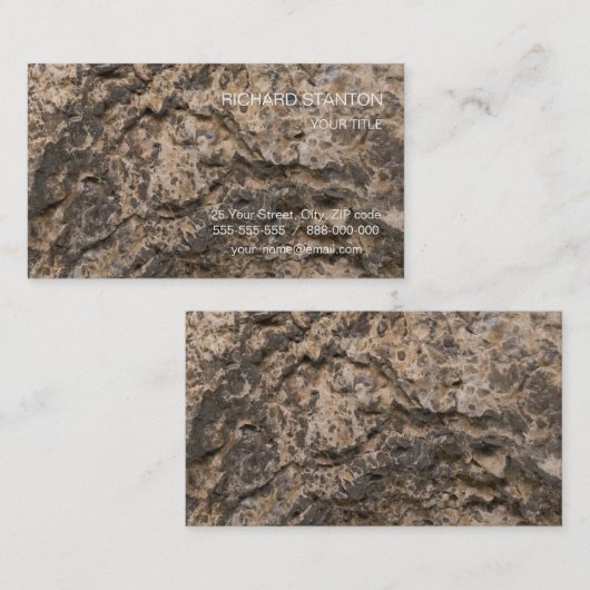 岩紋様 名刺 (正面/裏面)