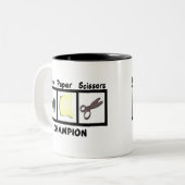 岩紙はさみチャンピオン ツートーンマグカップ (正面左)