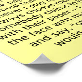 岩紙はさみディベおもしろいクトポスターサイン ポスター (角)