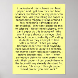 岩紙はさみディベおもしろいクトポスターサイン ポスター