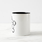 岩紙はさみトカゲの方法遊 ツートーンマグカップ (中央)