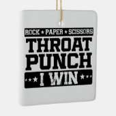 岩紙はさみ喉パンチ私が勝おもしろいち、 セラミックオーナメント (右)