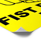 岩紙はさみ拳ポスタおもしろいーサイン ポスター (角)