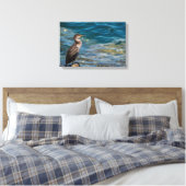 岩素晴らしの上の鵜 キャンバスプリント (インサイチュ (寝室))