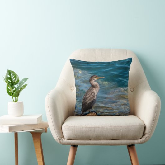 岩素晴らしの上の鵜 クッション (椅子)