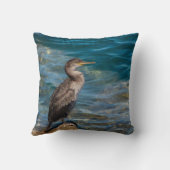 岩素晴らしの上の鵜 クッション (裏面)