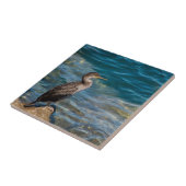 岩素晴らしの上の鵜 タイル (側面)