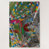 岩絵画の上の仏教 ジグソーパズル (縦)