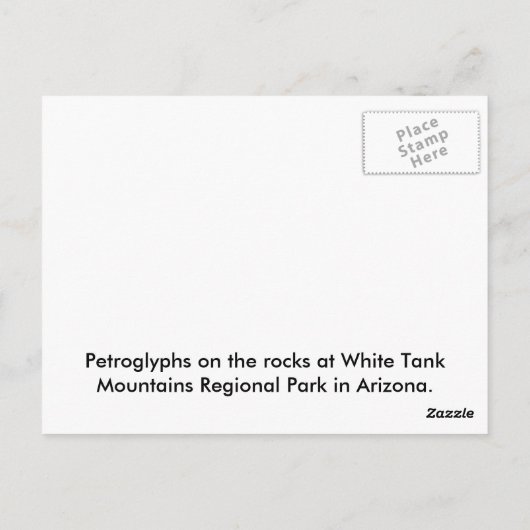 岩絵 ポストカード (裏面)