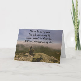 岩肌の犬と女 カード