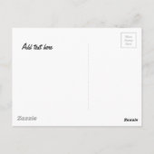 岩肌の犬と女 ポストカード (裏面)