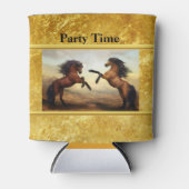 岩荷車を引く山の谷のフリシア馬 缶クーラー (正面)