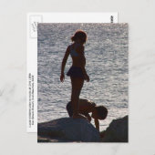 岩遊に沿った子供たち、Divi SXM ポストカード (正面/裏面)