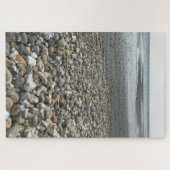 岩,ウエストウィッタービーチチセスターサセックスUK ジグソーパズル (横)