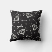 岩：グランジダイヤモンド、ボーンパターン。 クッション (裏面)