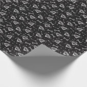 岩：グランジダイヤモンド、ボーンパターン。 ラッピングペーパー (角)