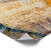 岩、写真の岩Nat'l Lakeshore、ミシガン州 ポスター (角)