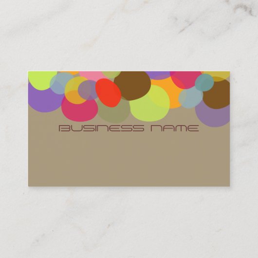 岩……明るく美しい色/DIY背景 名刺 (裏面)