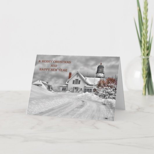 岬のエリザベスの軽いクリスマスカード シーズンカード (正面)