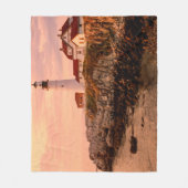 岬のエリザベス|ポートランドのヘッドライト|メイン フリースブランケット (正面)