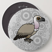 岬のハゲタカ 缶バッジ (正面&裏面)