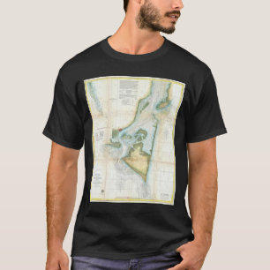岬の恐れ(1857年)のヴィンテージの地図 Tシャツ