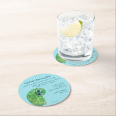 岬の珊瑚の掘り進むフクロウのコースター ラウンドペーパーコースター (インサイチュ)