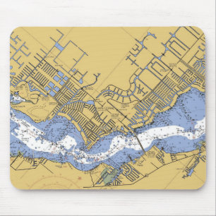 岬の珊瑚、フロリダ航海のな港の図表のmousepad マウスパッド