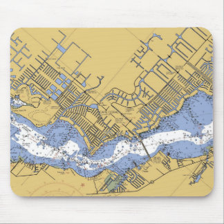 岬の珊瑚、フロリダ航海のな港の図表のmousepad マウスパッド