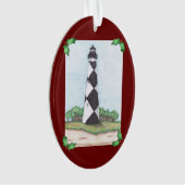 岬の眺望の灯台クリスマスのオーナメント オーナメント (正面)