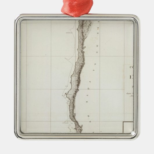 岬の眺望オレゴンへのBodega湾カリフォルニア メタルオーナメント (正面)