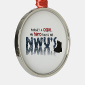 岬を忘れて下さい-私の英雄はNWUを身に着けています メタルオーナメント (右)