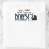 岬を忘れて下さい-私の英雄はNWUを身に着けています 楕円形シール (バッグ)