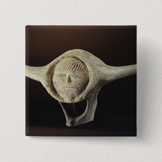 岬ドーセットからのJanusの頭部、 缶バッジ (正面)