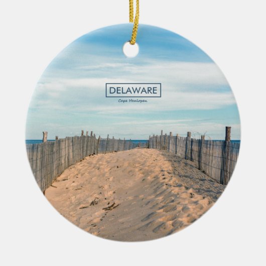 岬Henlopen. セラミックオーナメント (正面)