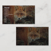 岬Newenhamのアカギツネ 名刺 (正面/裏面)