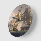 岬St.ヴィンチェンツォ、1797年2月14日の戦い ラウンド壁時計 (傾斜)