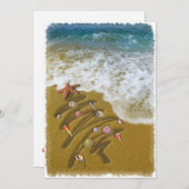 岸に打ち上げられたクリスマス 招待状 (正面/裏面)