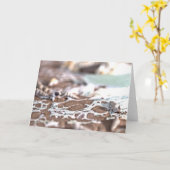 岸に波が寄せるように カード (黄色い花)