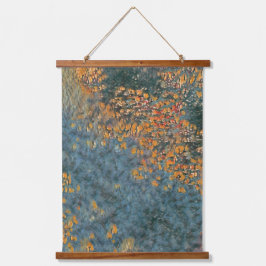 岸に花が咲く水底 吊り下げ型タペストリー