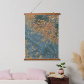 岸に花が咲く水底 吊り下げ型タペストリー (寝室)