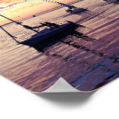 岸に離れ向かって勇気を出す ポスター (角)