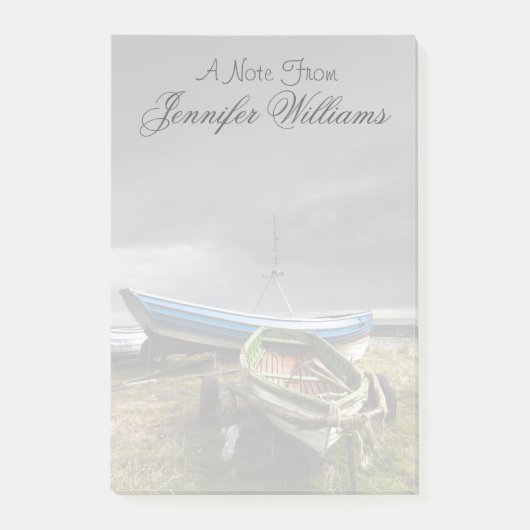 岸のボート |イギリス ポストイット (正面)