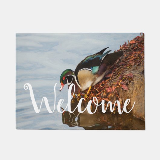 岸の木の鴨 ドアマット (正面)