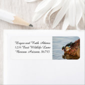 岸の木の鴨 ラベル (インサイチュ)